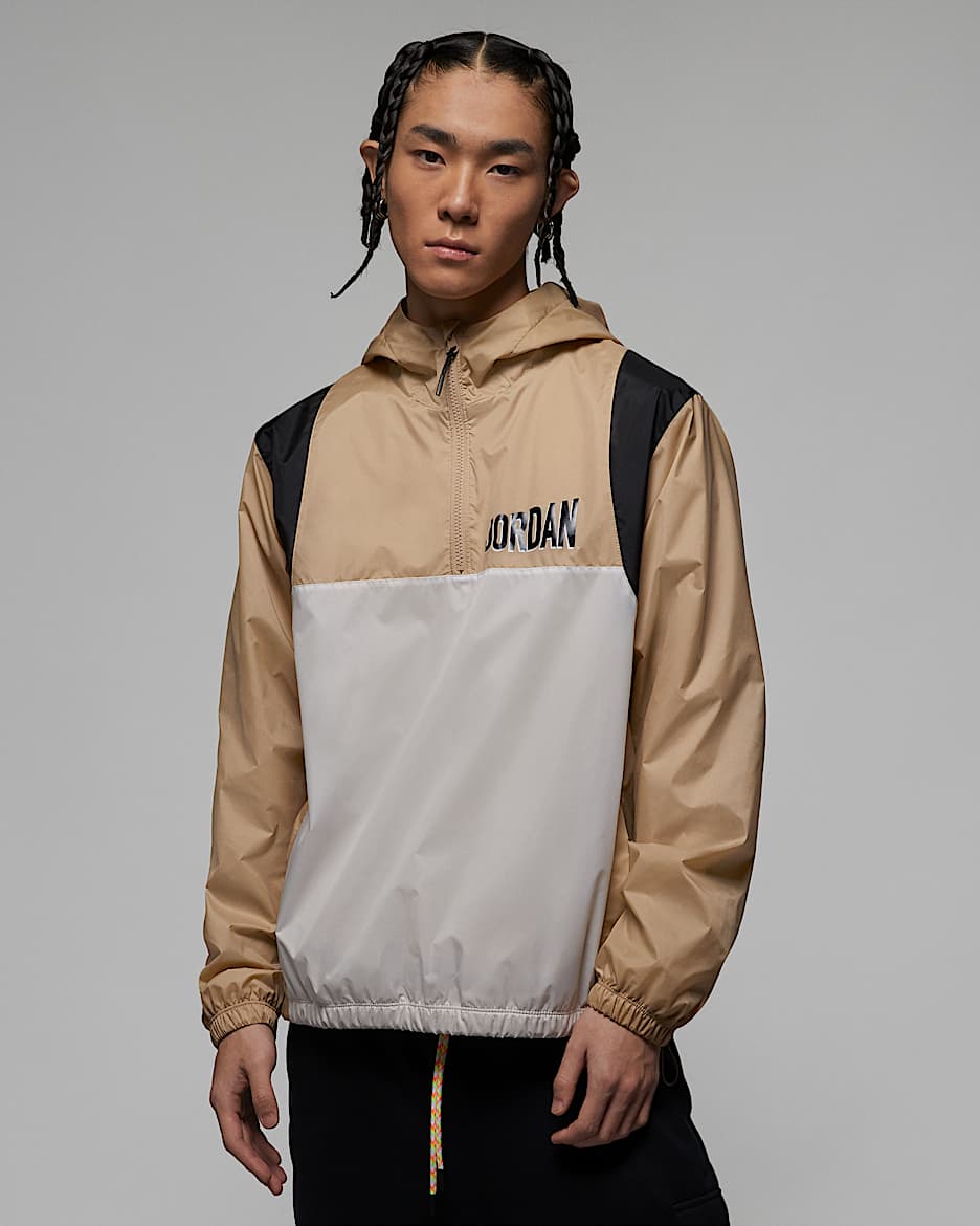 Jordan Flight MVP Men's Hooded Pullover Jacket - Desert/Phantom/Black/Black