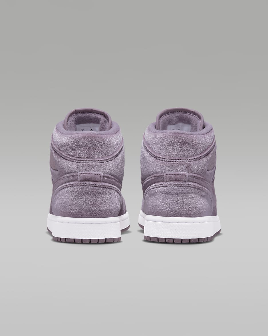 Air Jordan 1 Mid SE Damenschuh - Purple Smoke/Weiß/Purple Smoke