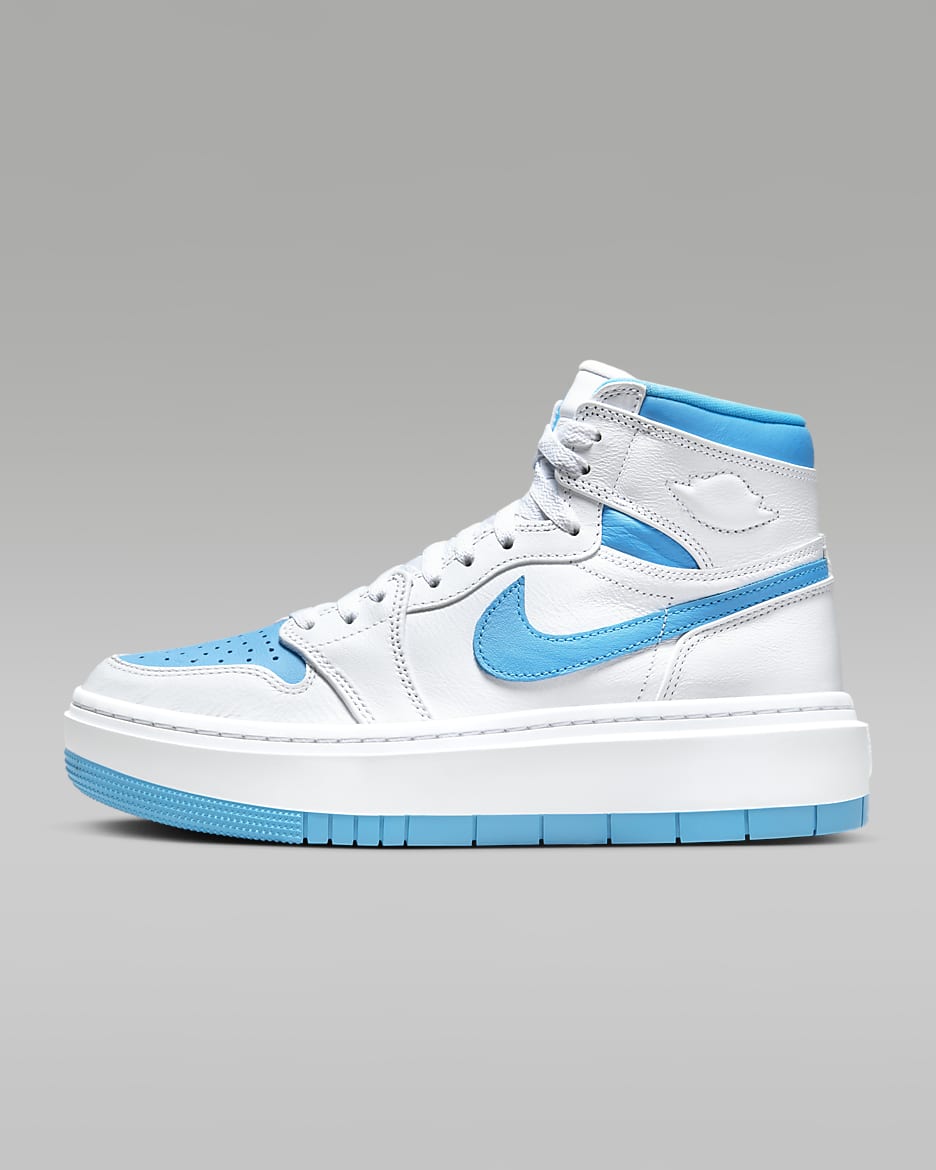 Air Jordan 1 Elevate High Women's Shoes - White/White/Dark Powder Blue