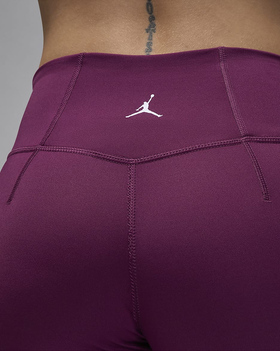 Leggings para mujer Jordan Sport - Burdeos/Blanco