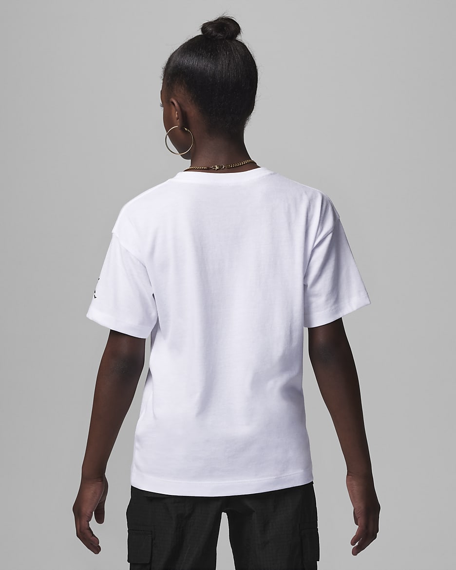 Jordan Rookie Sky Tee Older Kids' T-Shirt - White