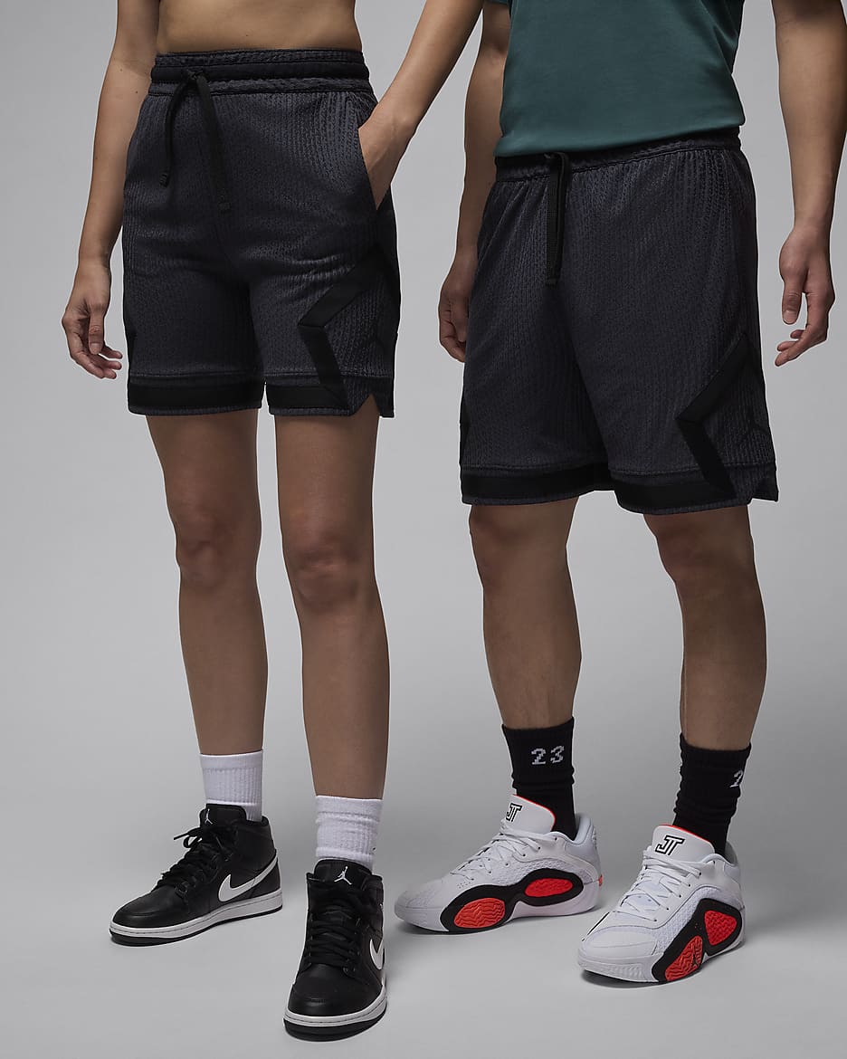 Jordan Sport 男款 Dri-FIT ADV Diamond 短褲 - Dark Shadow/黑色/黑色