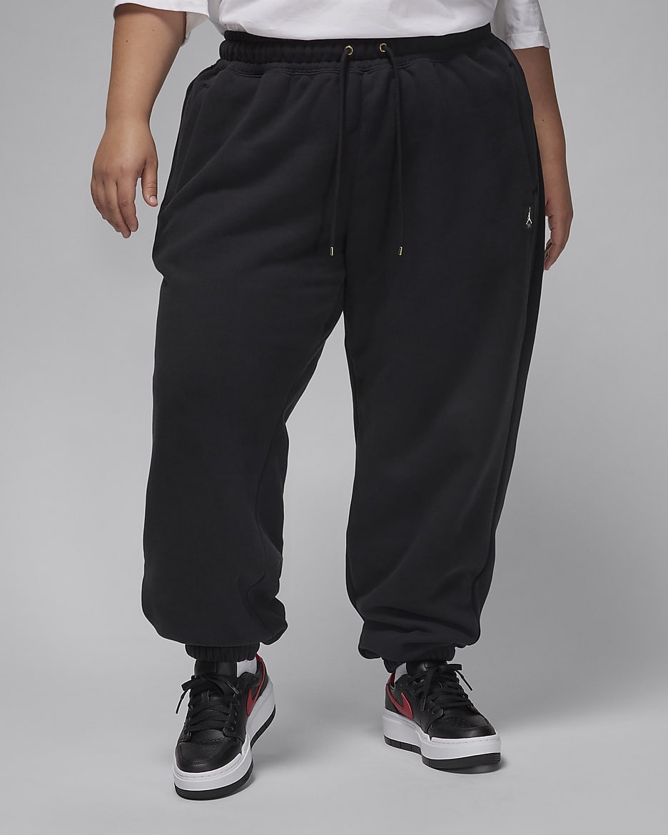 Jordan Flight Women's Fleece Trousers (Plus Size) - Black
