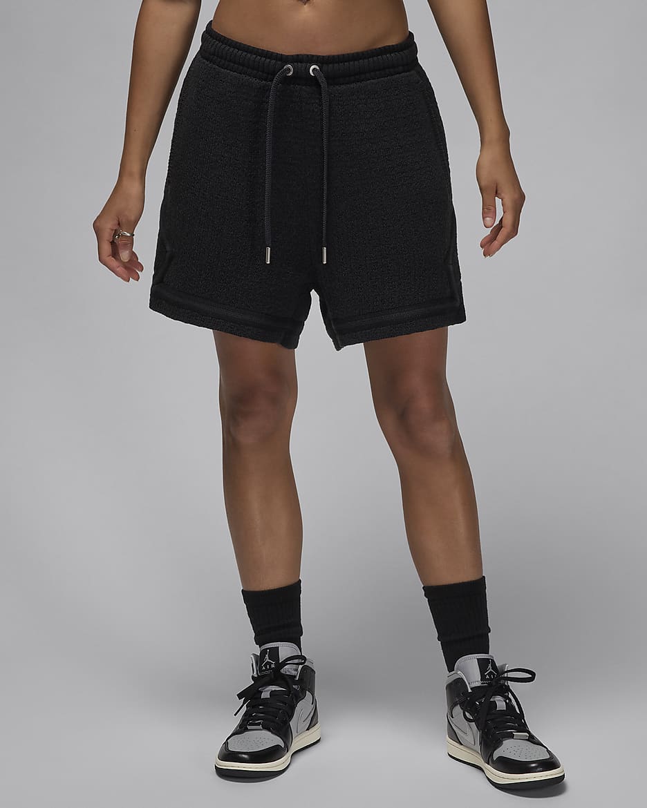 Short en maille Air Jordan pour femme - Off Noir