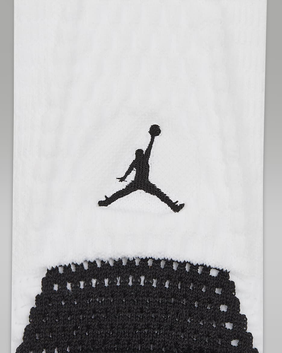 Chaussettes mi-mollet épaisses Dri-FIT ADV Jordan Unicorn (1 paire) - Blanc/Noir