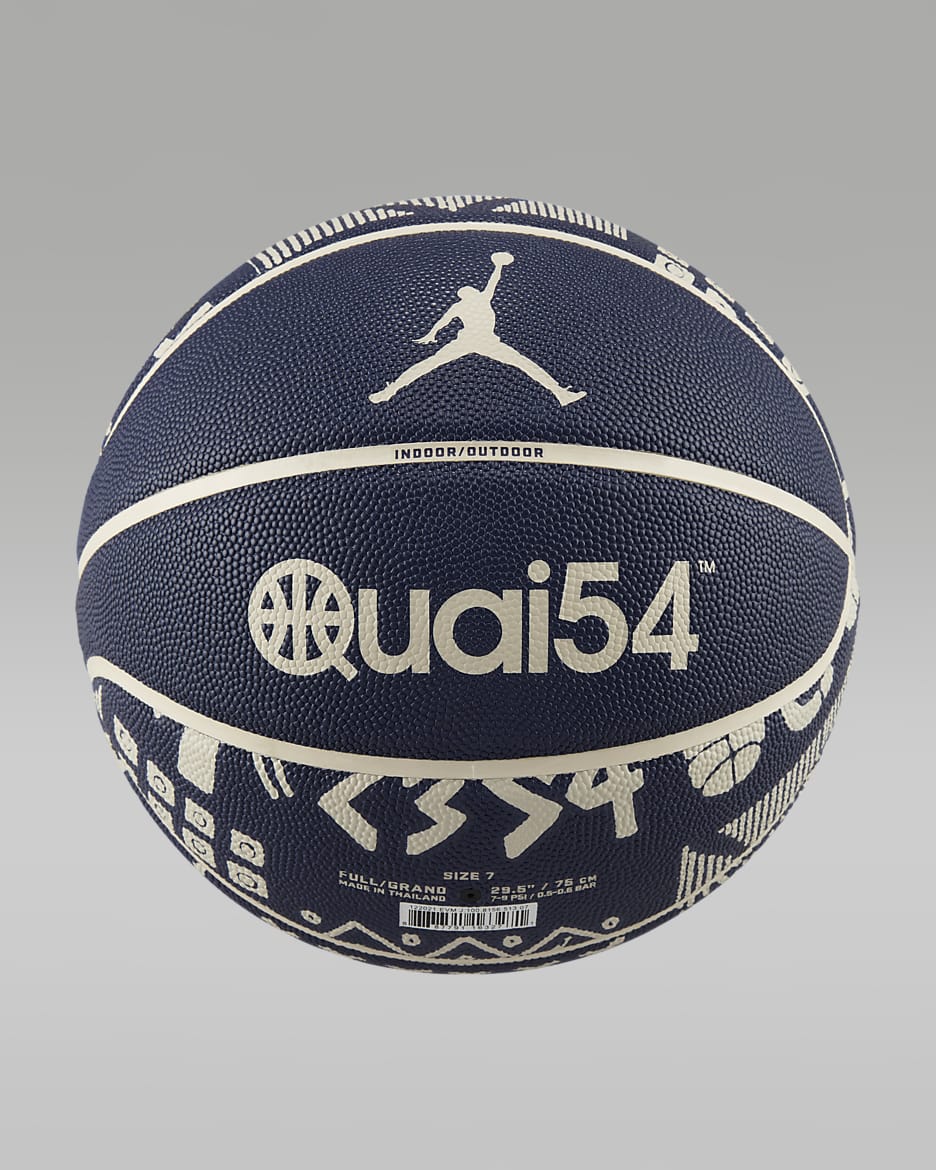 Ballon de basketball Jordan Quai 54 - Neutral Indigo/Light Bone/Neutral Indigo/Light Bone