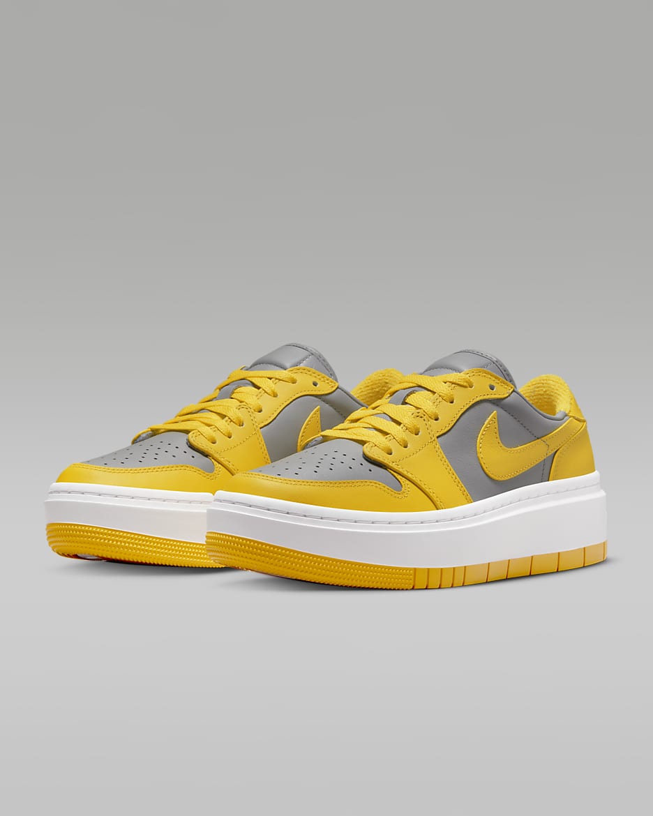 Chaussure Air Jordan 1 Elevate Low pour Femme - Cement Grey/Blanc/Varsity Maize