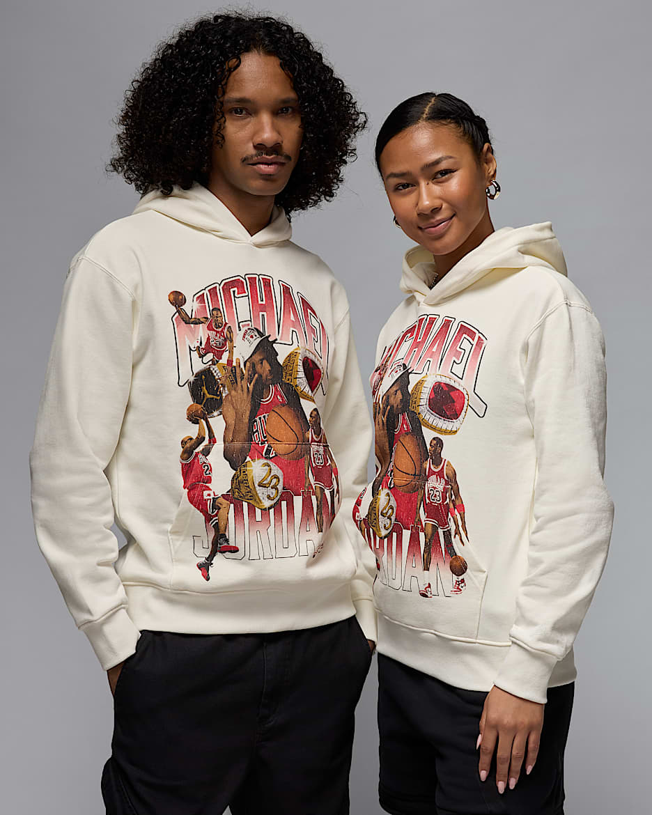 Sweat à capuche à motif Jordan Flight Fleece pour Homme - Sail