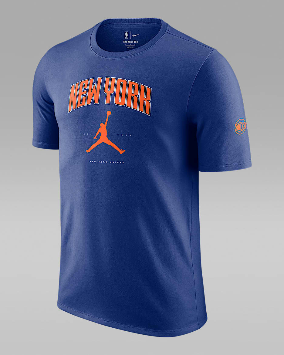 Playera Jordan NBA para hombre New York Knicks Essential - Azul enérgico