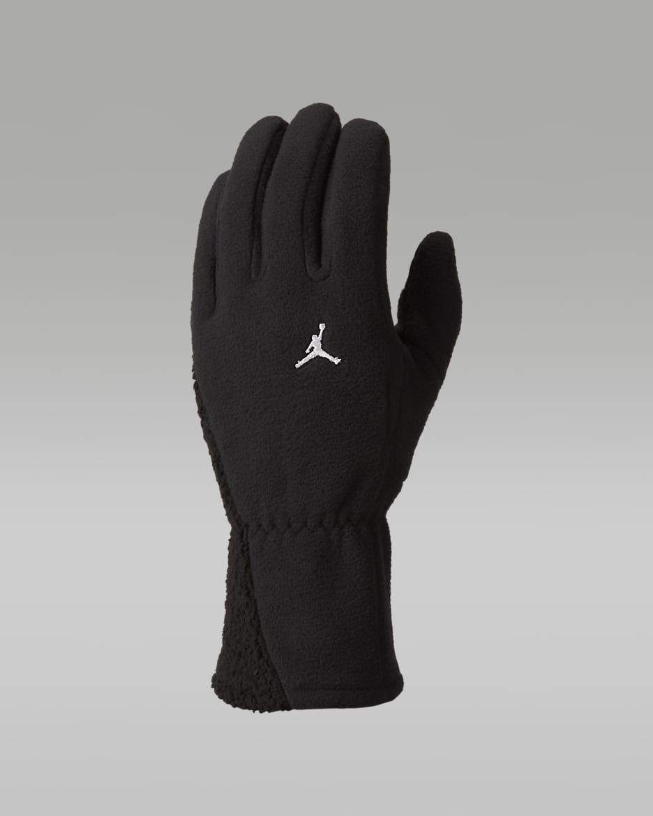 Guantes de tejido Fleece para hombre Jordan - Negro