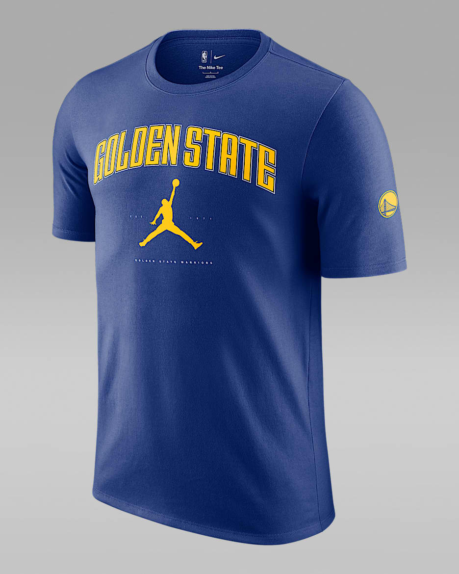 Playera Jordan NBA para hombre Golden State Warriors Essential - Azul enérgico