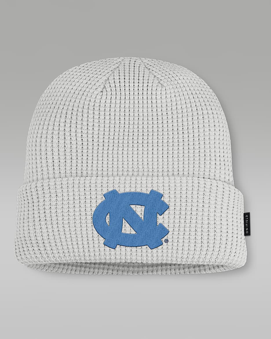 North Carolina Utility Off-Field Men's Jordan Brand College Cuffed Beanie - Grey