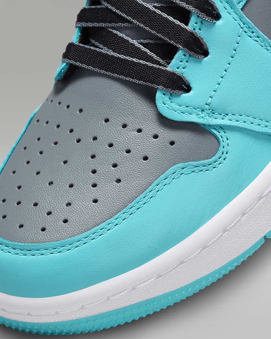 Air Jordan 1 Low G Golf Shoes - Cool Grey/Gamma Blue/Black