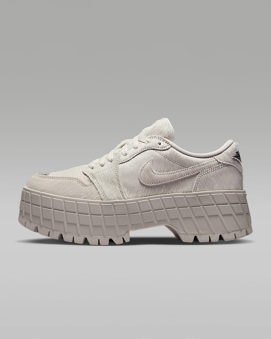 Buty damskie Air Jordan 1 Brooklyn Low - Light Bone/Metallic Silver
