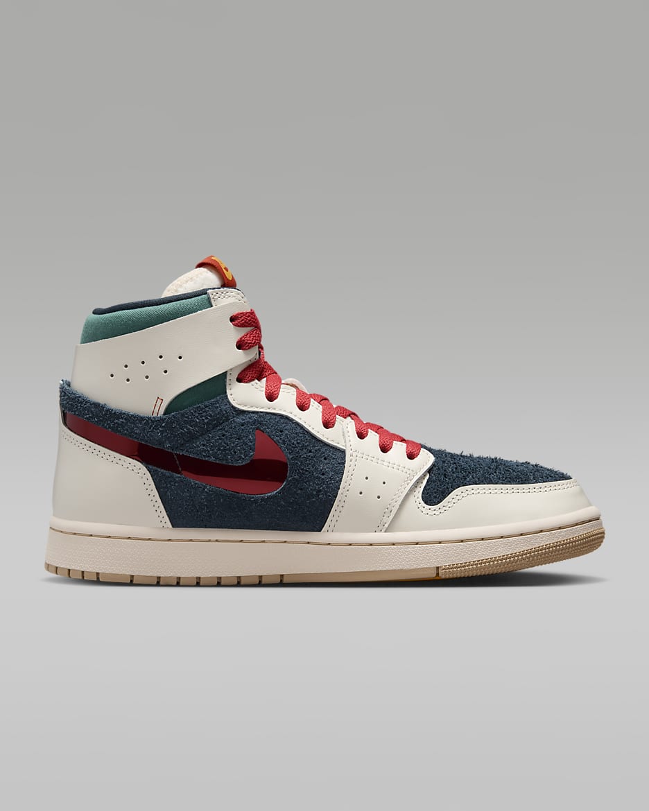 Air Jordan 1 Zoom CMFT 2 SE "YW" Women's Shoes - Pale Ivory/Armory Navy/University Gold/Dragon Red