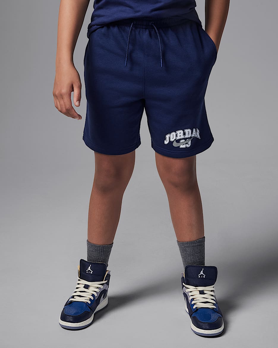 Jordan Older Kids' MVP French Terry Shorts - Midnight Navy