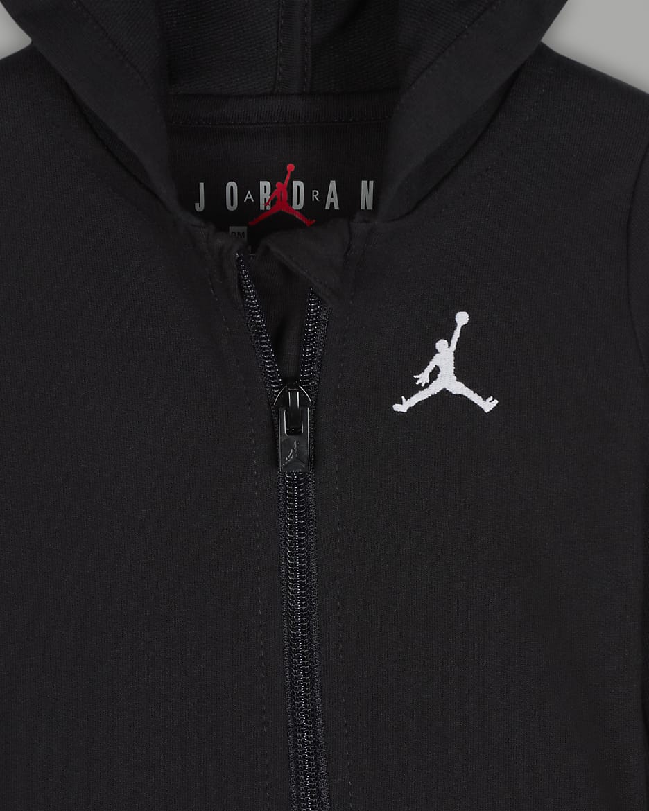 Jordan Baby (0–9M) Jumpman Overalls - Black