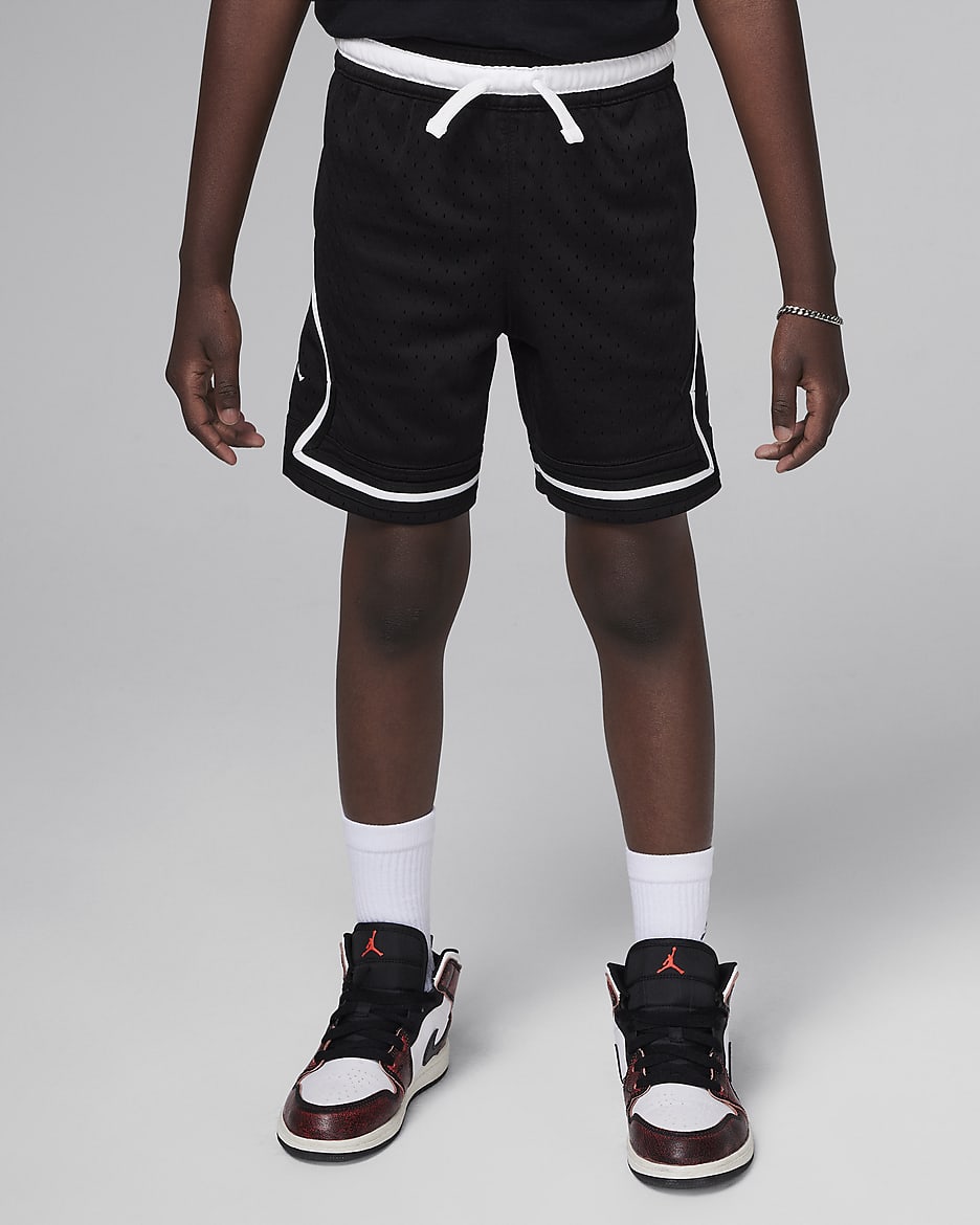 Shorts Diamond para niños talla pequeña Jordan Dri-FIT Sport - Negro