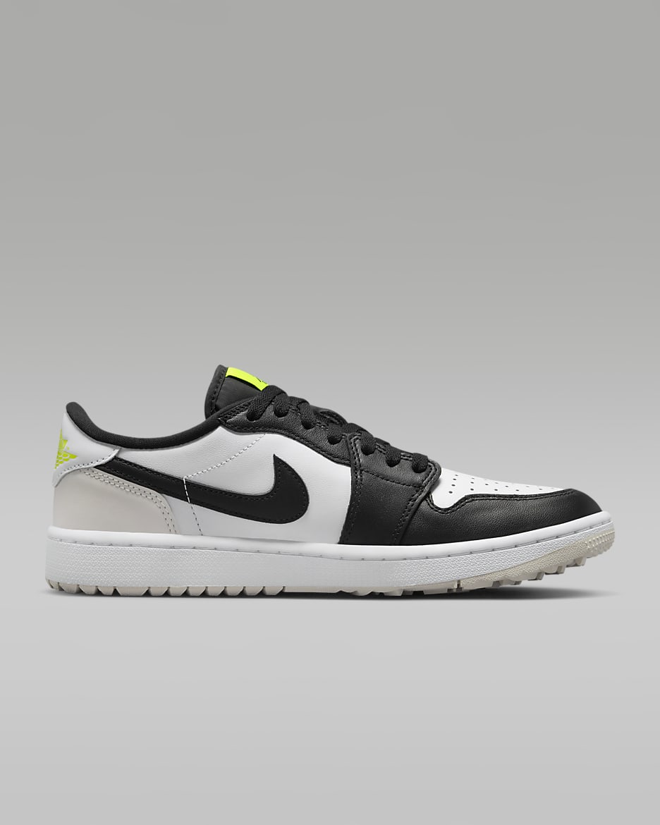 Air Jordan 1 Low G Golf Shoes - White/Phantom/Volt/Black