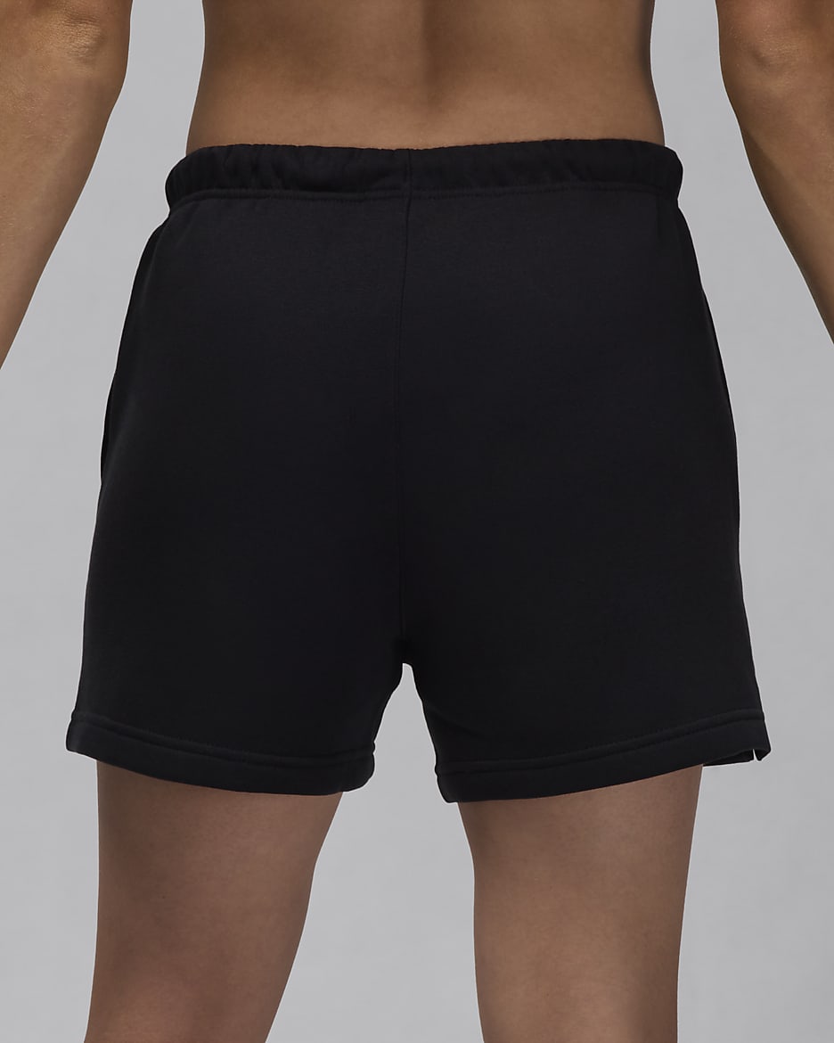 Jordan Brooklyn Fleece Damenshorts - Schwarz/Weiß