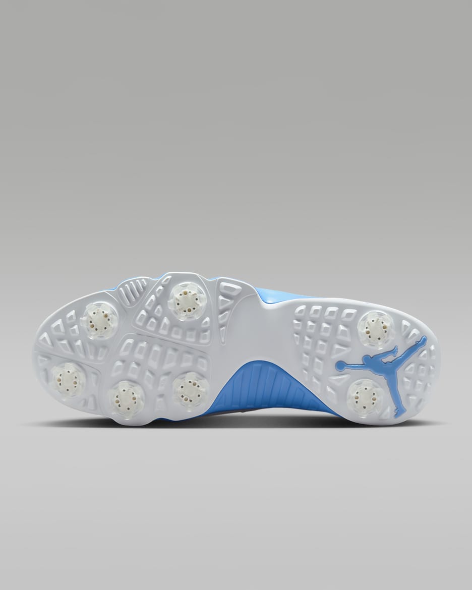 Tenis de golf Air Jordan 9 G - Blanco/Blanco/Azul universitario