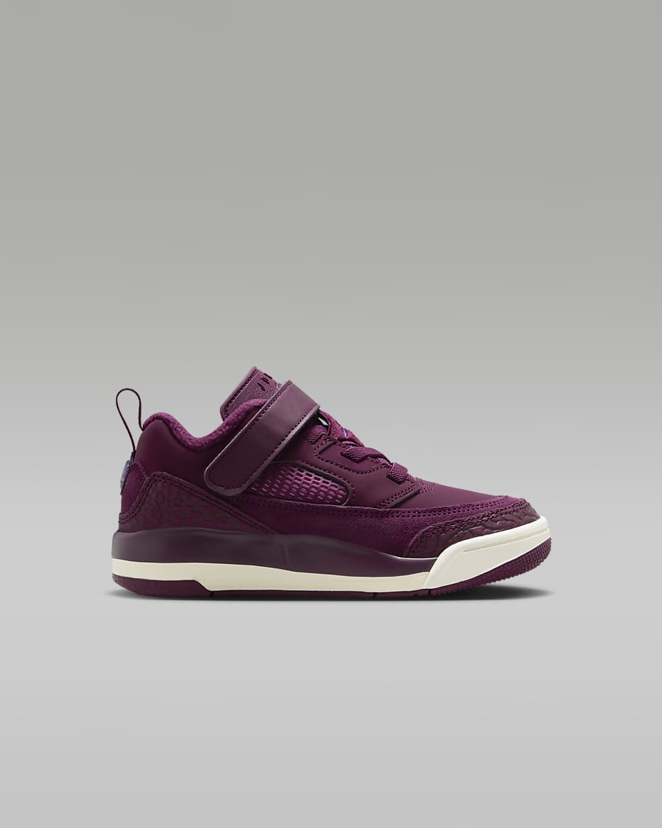 Jordan Spizike Low Younger Kids' Shoes - Bordeaux/Sail/Hyper Royal