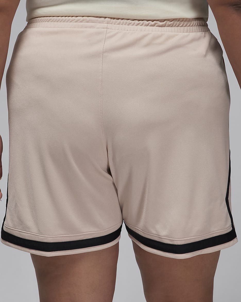 Jordan Sport Women's Diamond Shorts (Plus Size) - Particle Beige/Particle Beige/Black/Black