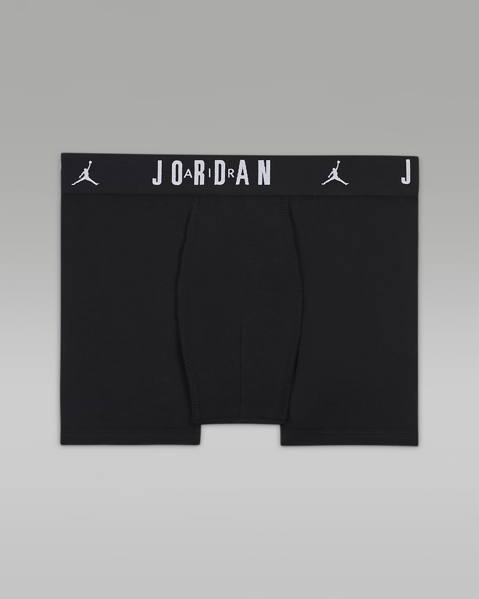 Jordan Dri-FIT Flight Essentials Older Kids' Boxer Briefs (3-Pack) - Black