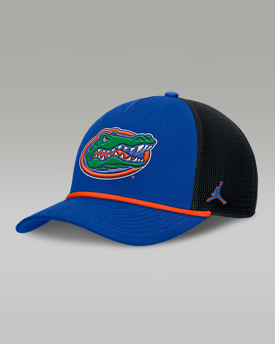 Gorra de rejilla universitaria marca Jordan ajustable para hombre Florida Primetime Rise - Royal