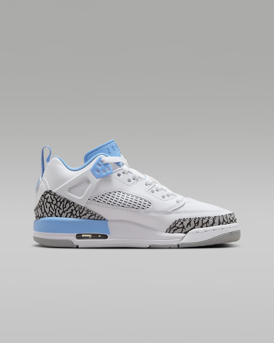 Παπούτσια Jordan Spizike Low για μεγάλα παιδιά - Λευκό/Wolf Grey/Anthracite/University Blue