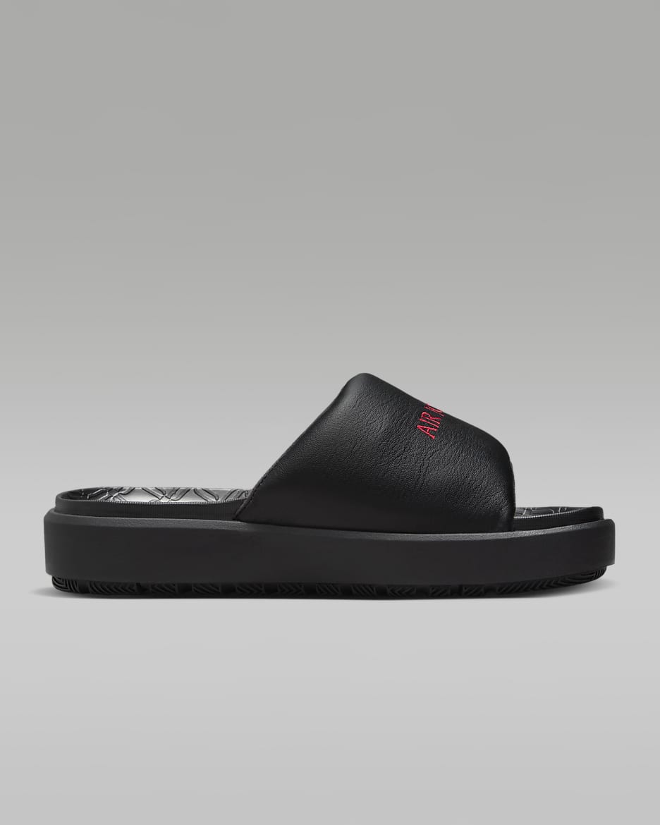 Jordan Sophia Women's Slides - Black/Black/Gym Red