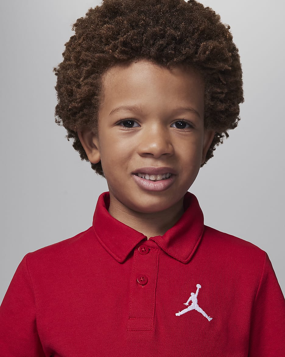 Jordan Jumpman Polo Little Kids' Top - Gym Red