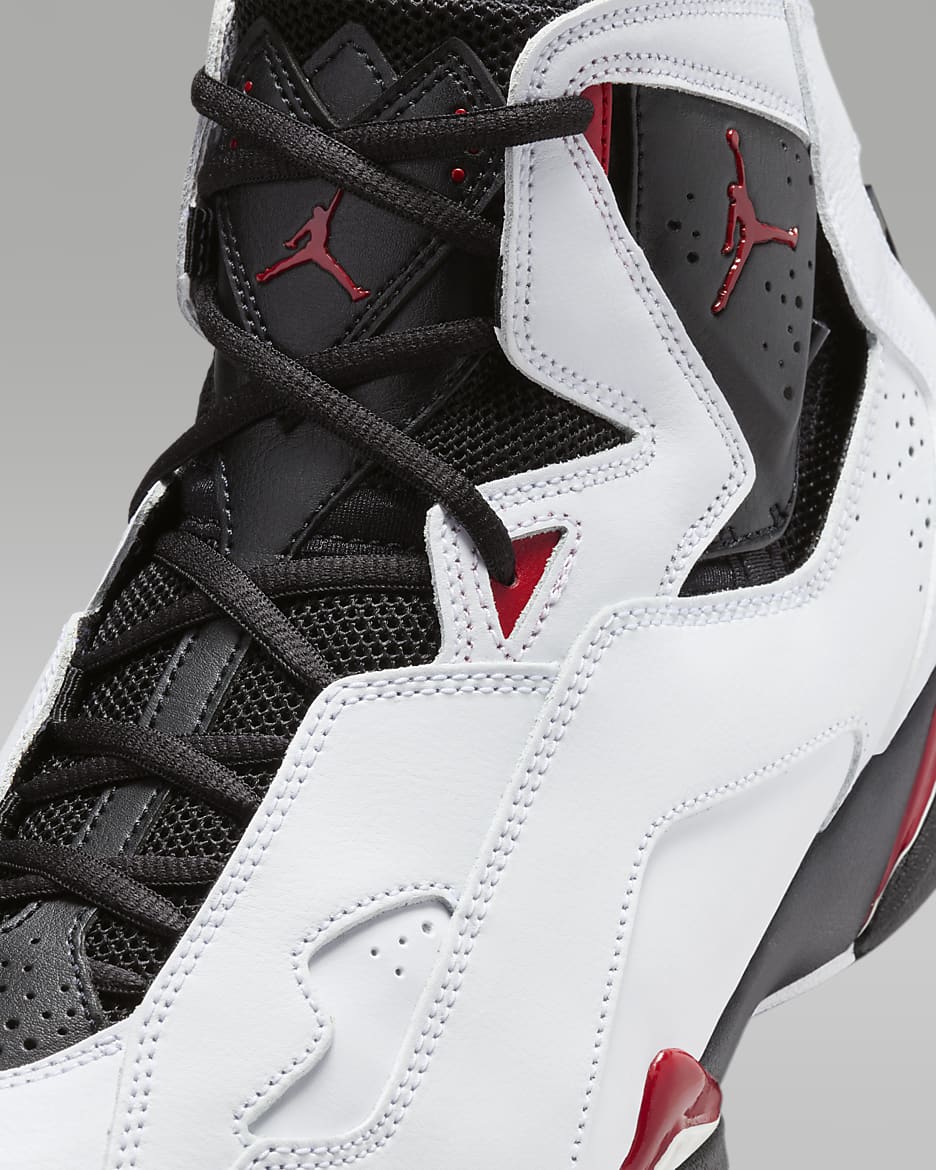 Jordan True Flight Men's Shoes - White/Black/Varsity Red