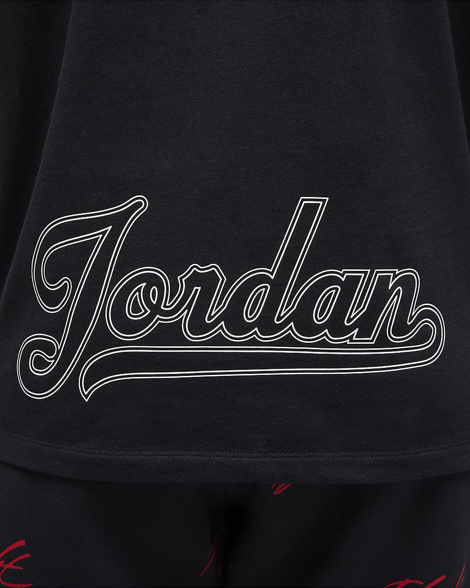 Jordan Camiseta - Mujer - Negro/Blanco