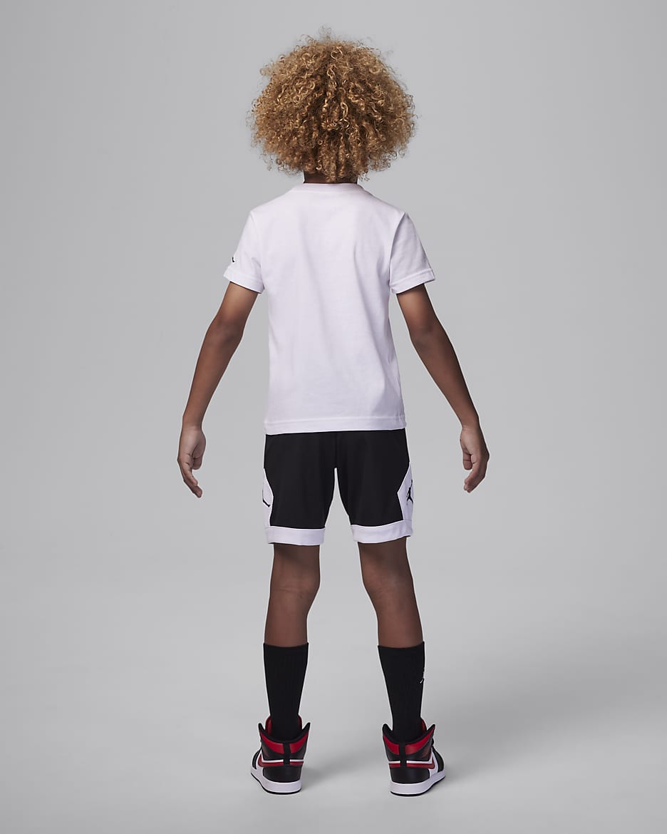 Ensemble deux pièces avec short Jordan Hoop Styles pour enfant - Off Noir