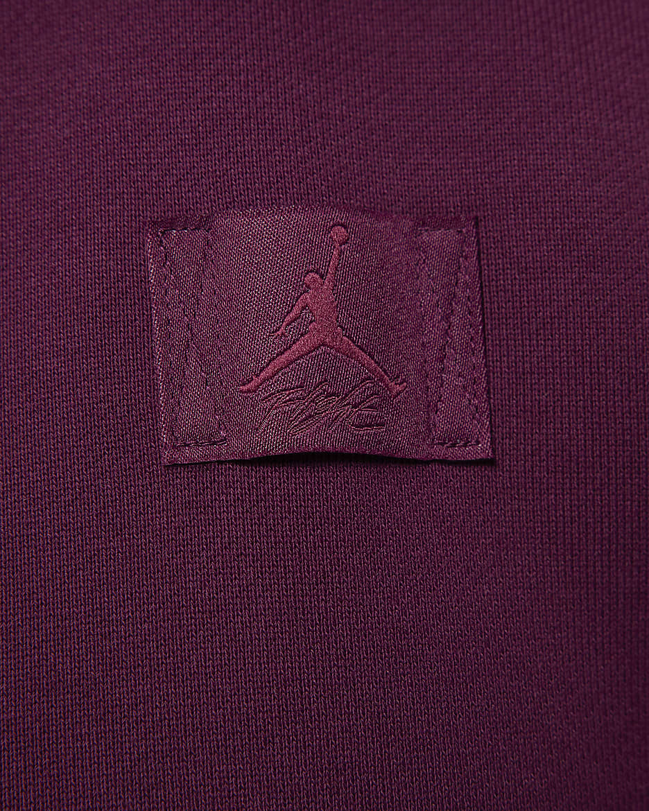 Jordan Flight Fleece Women's Crew-Neck Sweatshirt - Bordeaux