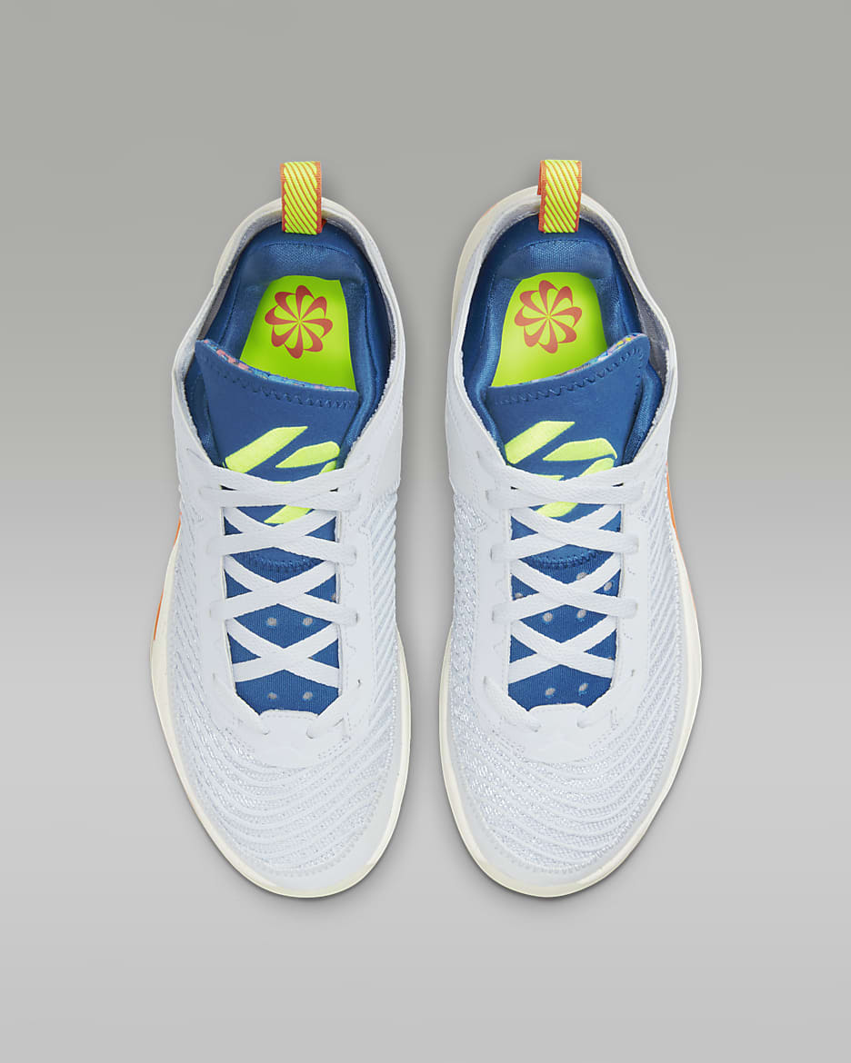 Luka 1 "Next Nature" PF Men's Basketball Shoes - Football Grey/Dark Marina Blue/Sail/Volt