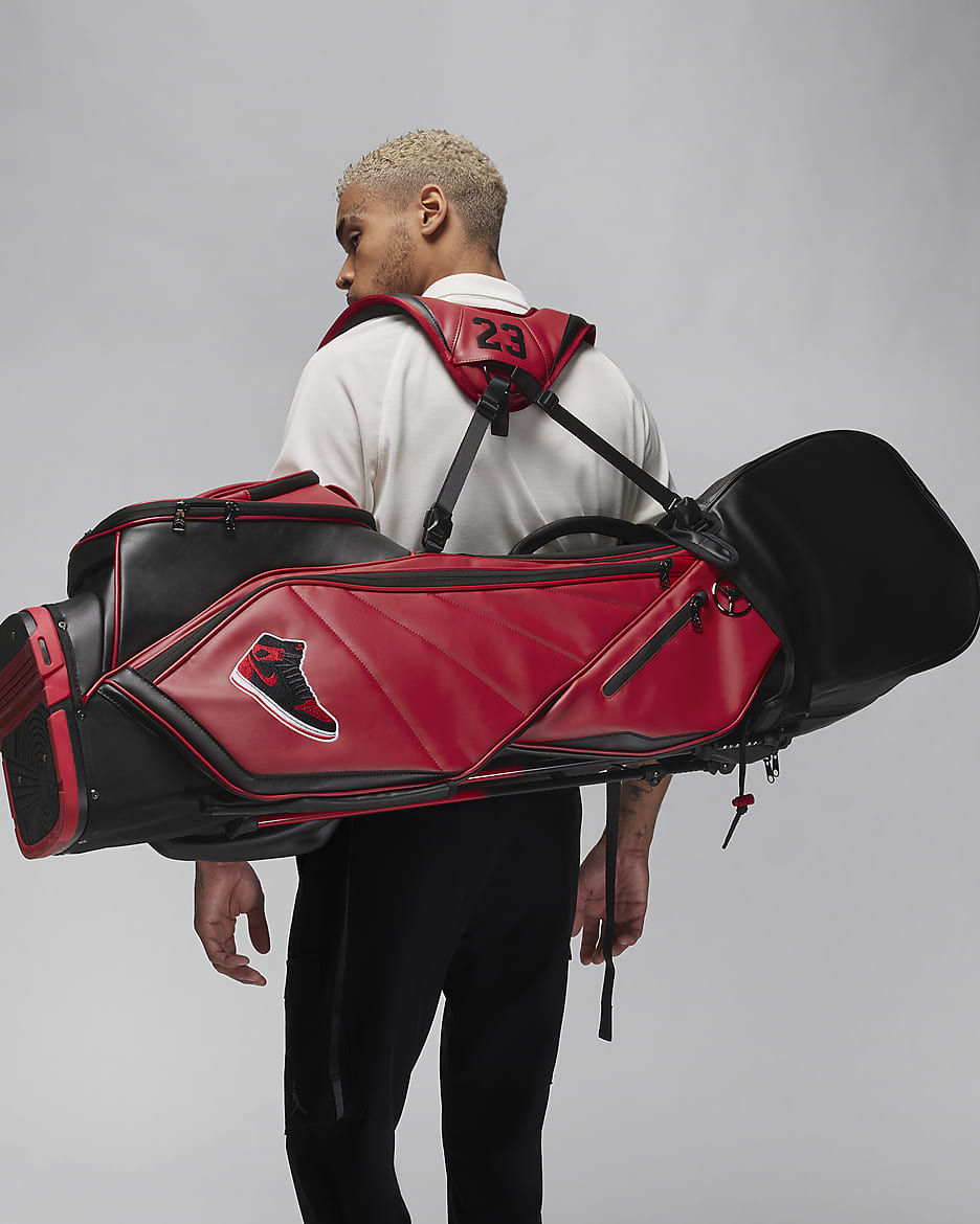 Bolsa de golf de 6 divisiones Jordan Fade Away Luxe - Rojo