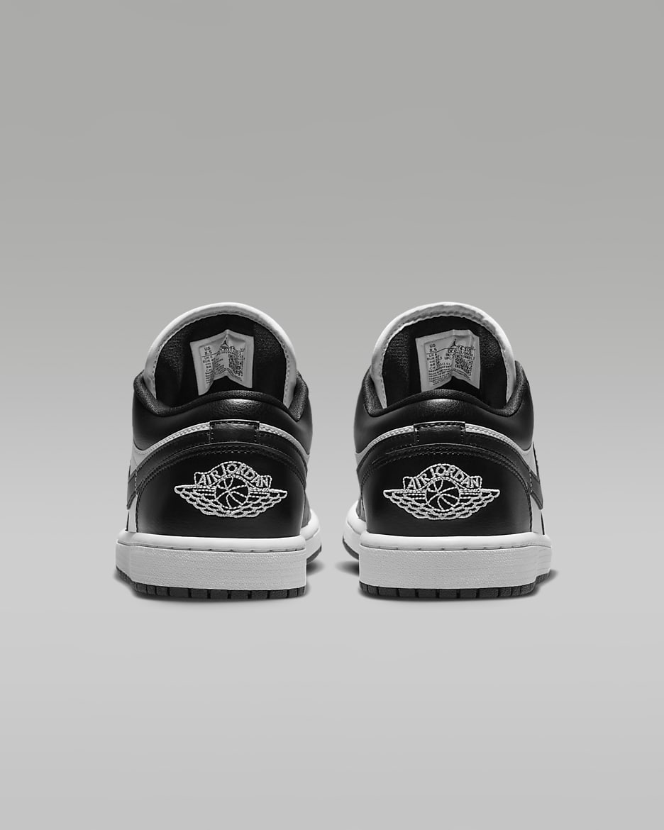 Air Jordan 1 Low Women's Shoes - White/White/Black