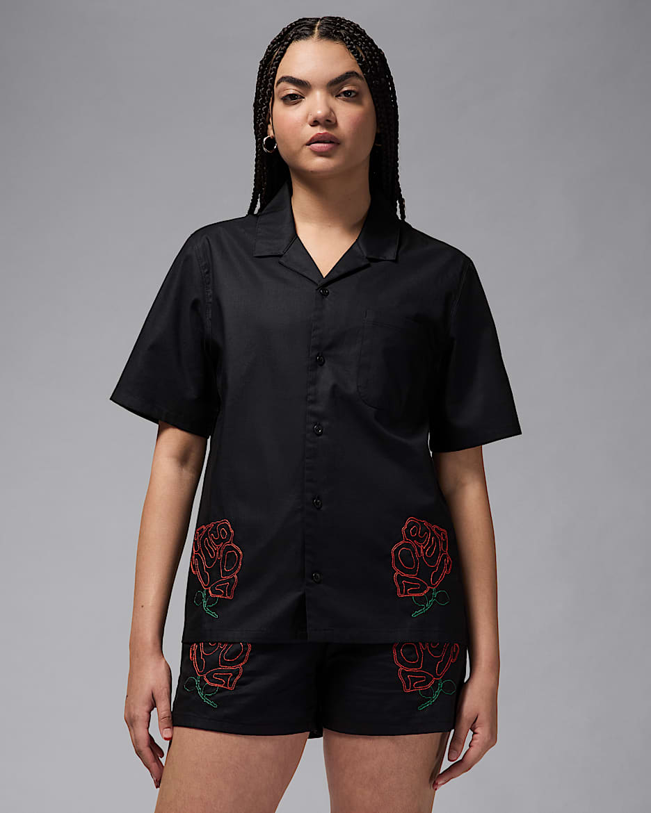 Jordan Women's Short-Sleeve Woven Top - Black