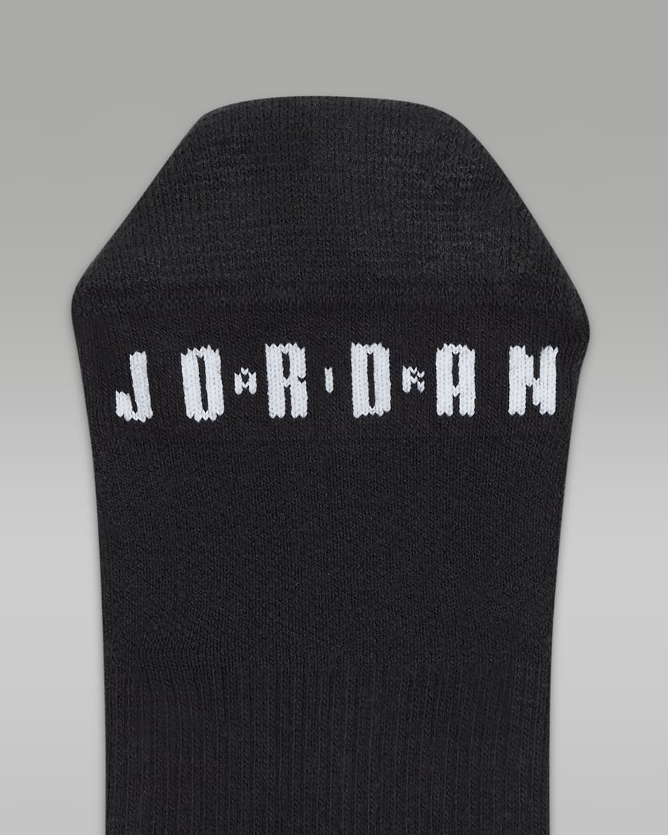 Jordan Essentials Crew Socks (3 Pairs) - Black/White