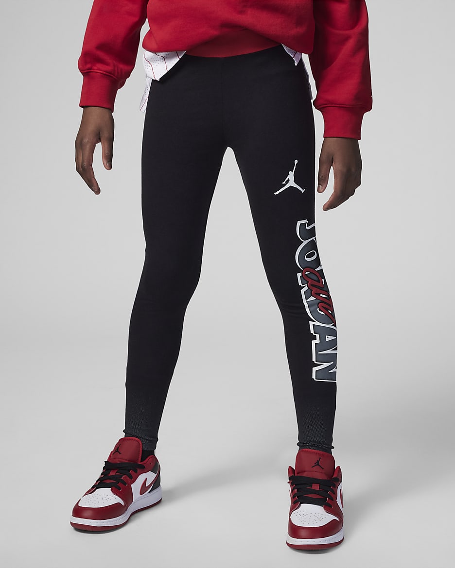 Jordan Blocked Air-Ress Leggings Big Kids' Leggings - Black