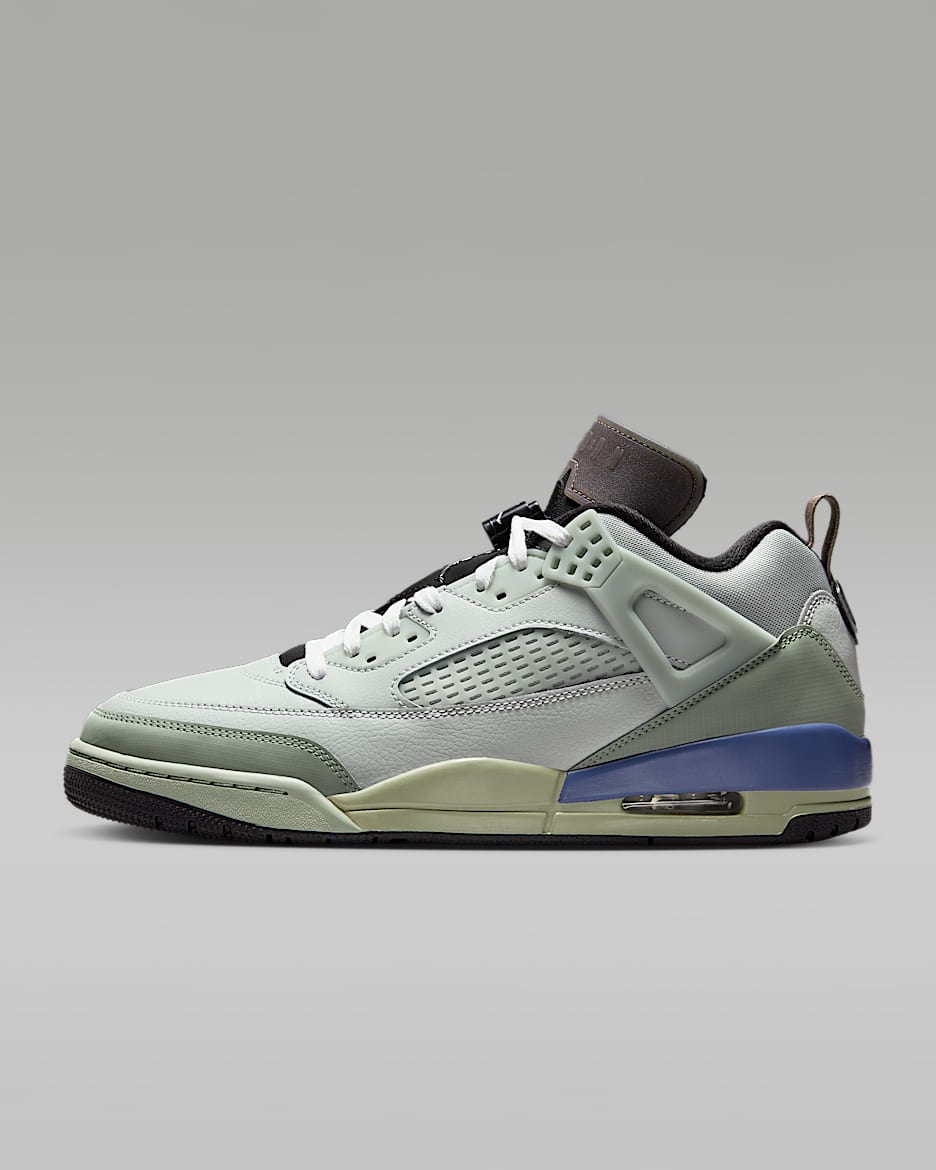 Jordan Spizike Low Men's Shoes - Light Silver/Jade Horizon/Diffused Blue/Metallic Silver