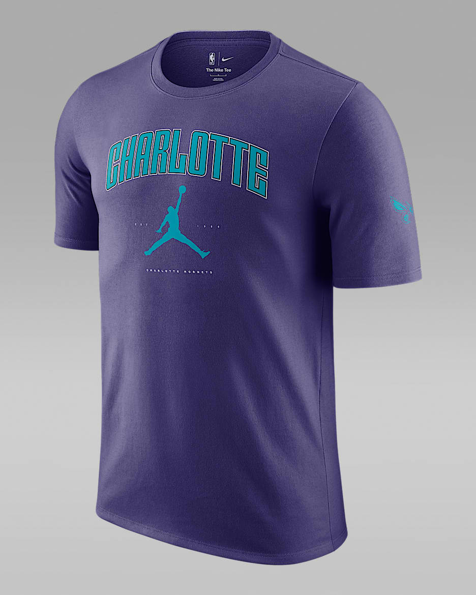 Playera Jordan de la NBA para hombre Charlotte Hornets Essential - Orquídea nuevo