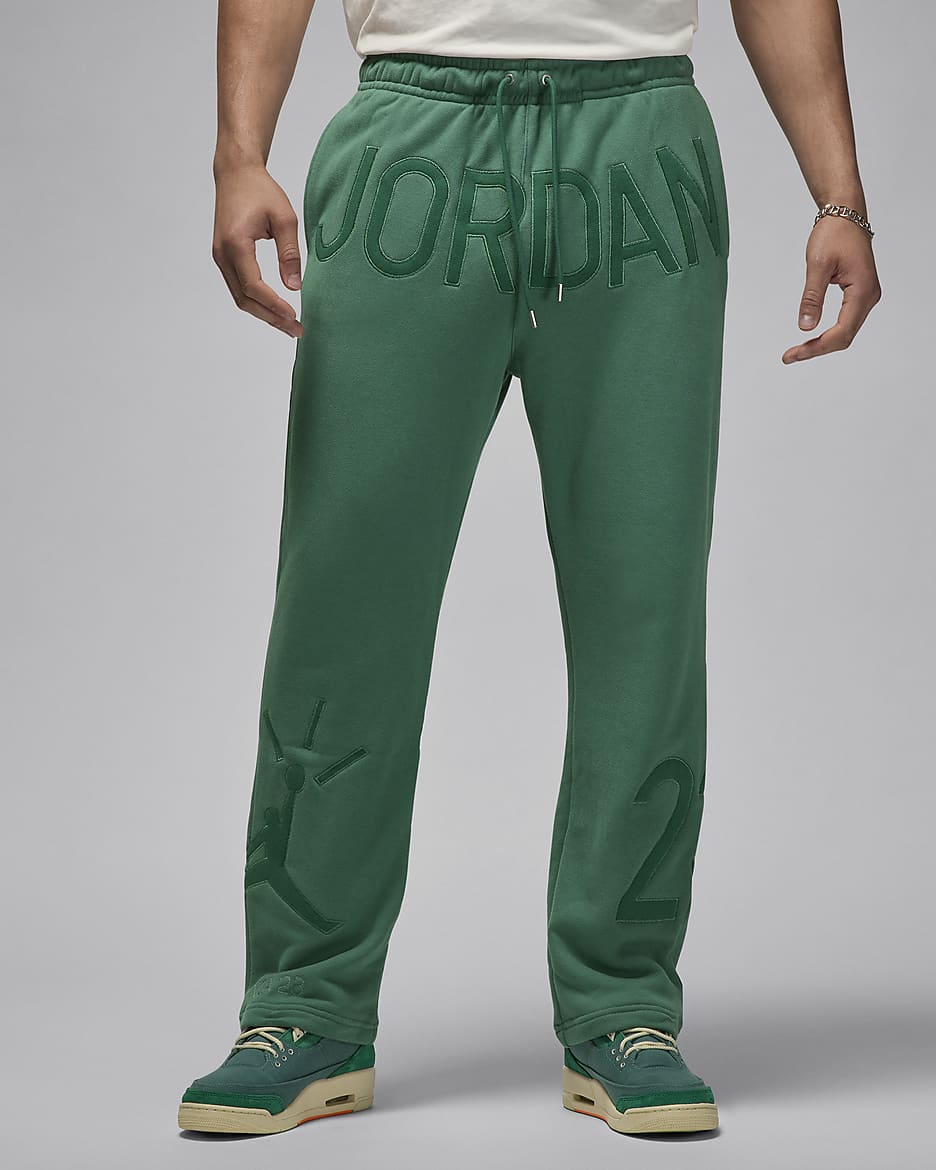 Jordan x Nina Chanel Abney Fleece Pants - Green Stone