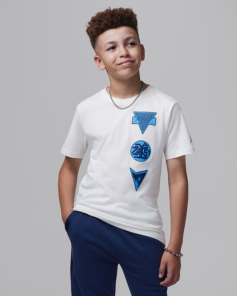 Playera para niños talla grande Jordan "See Me Shine" - Vela