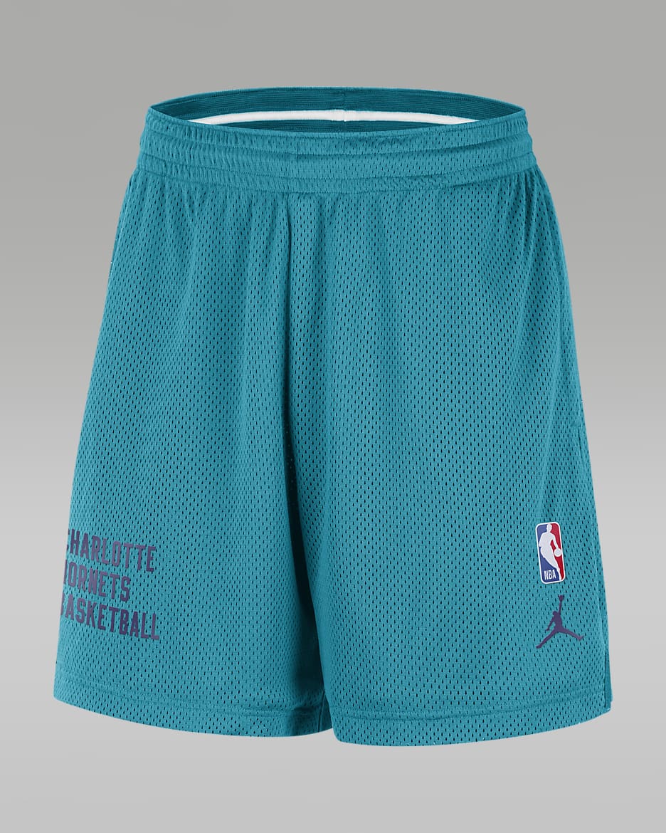 Charlotte Hornets Men's Nike NBA Mesh Shorts - Rapid Teal/White