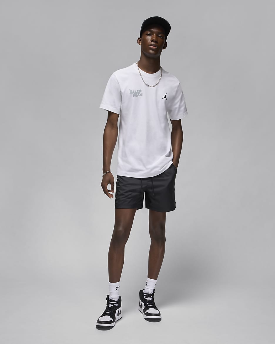 Jordan Brand Men's T-Shirt - White/Wolf Grey/Black