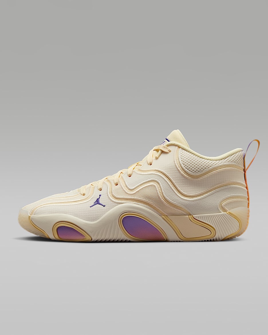 Tatum 3 PF Basketball Shoes - Sail/Muslin/Pale Ivory/Dark Iris