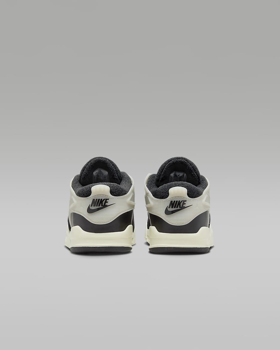 Jordan 4RM Younger Kids' Shoes - Black/Sail/Coconut Milk/Gym Red